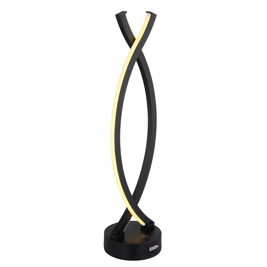 Globo - LED Ściemnialna dotykowa lampa stołowa LED/1W/3,7V 3000K 1800 mAh USB czarna