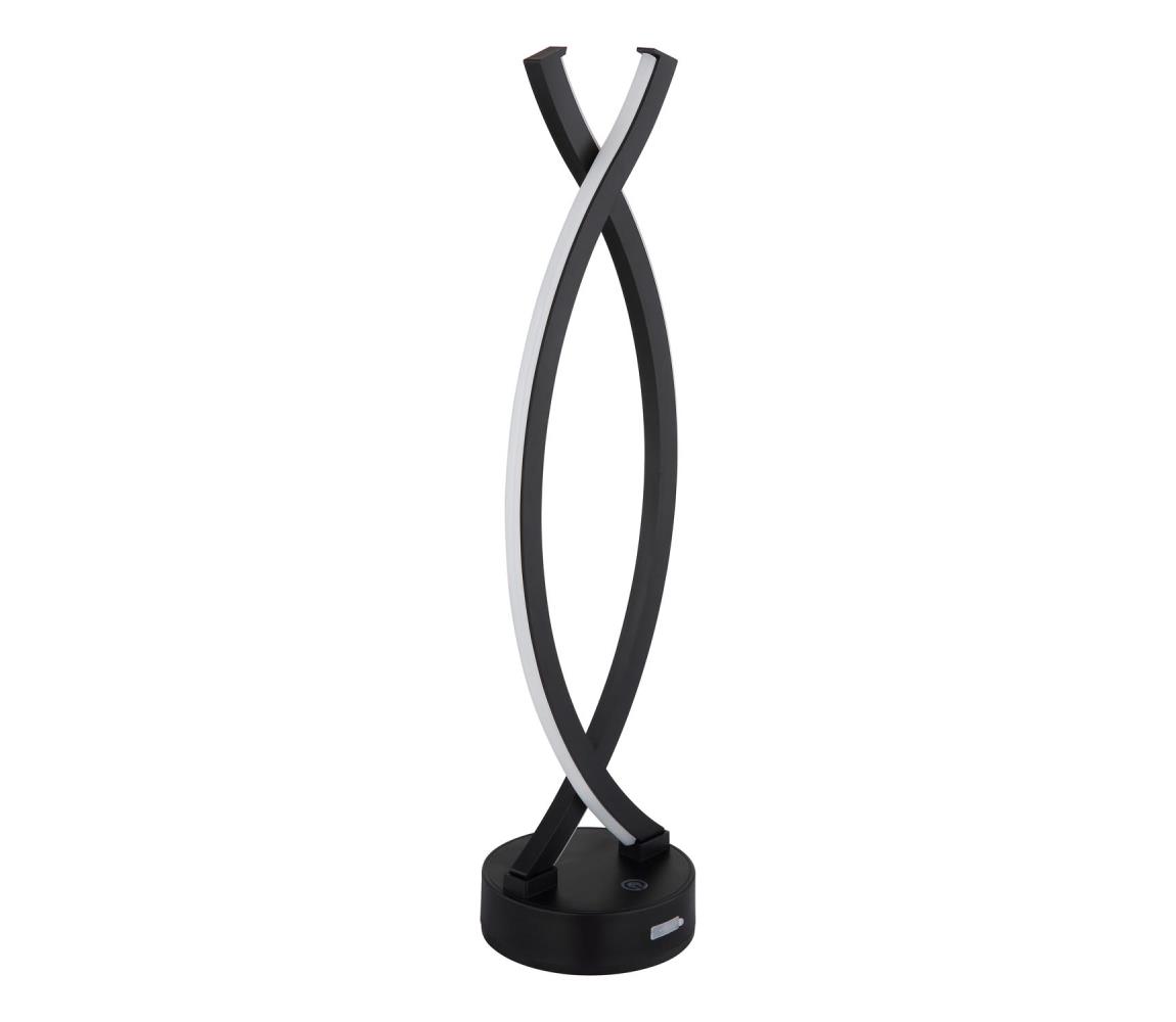 Globo 58457S - LED Ściemnialna dotykowa lampa stołowa HELA LED/1W/3,7V czarna