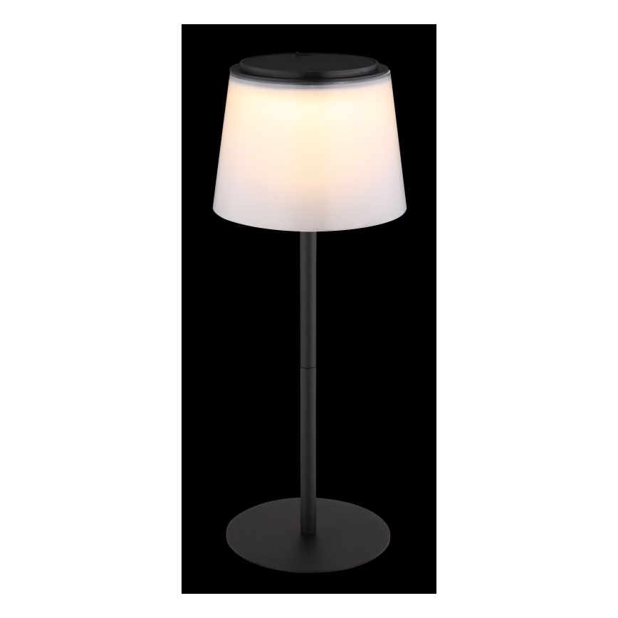 Globo - LED Ściemnialna dotykowa zewnętrzna lampa stołowa LED/1,8W/5V IP44 1800 mAh czarna/biała