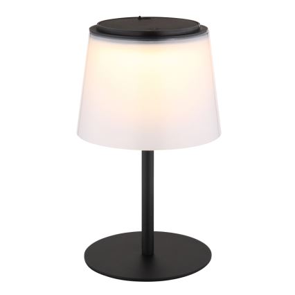 Globo - LED Ściemnialna dotykowa zewnętrzna lampa stołowa LED/1,8W/5V IP44 1800 mAh czarna/biała
