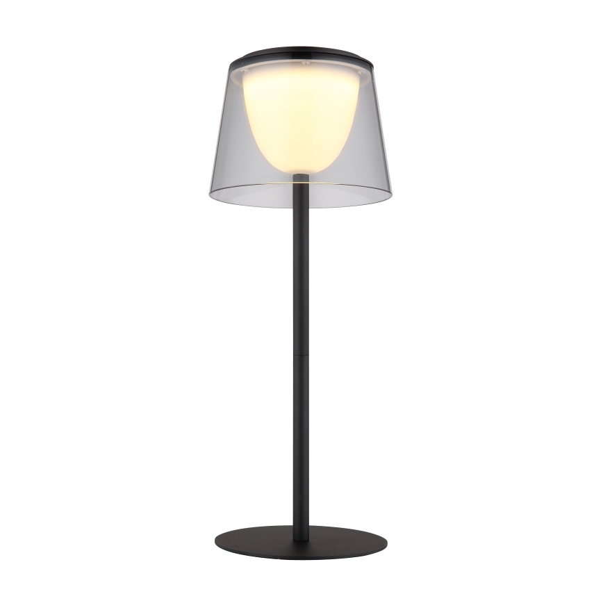 Globo - LED regulowana dotykowa lampa stołowa zewnętrzna LED/1,8W/5V IP44 1800 mAh czarna/dymna