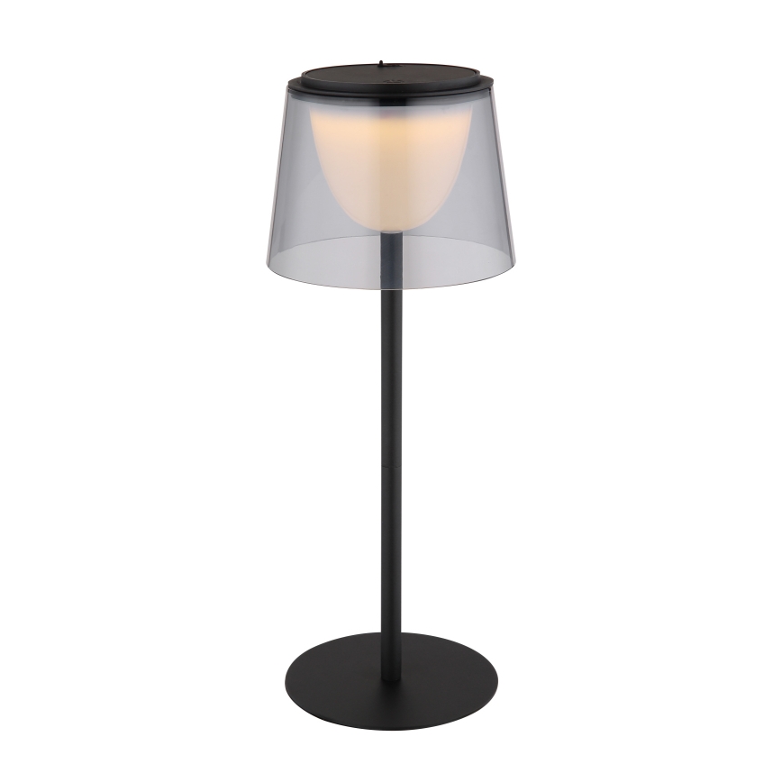 Globo - LED Ściemnialna dotykowa zewnętrzna lampa stołowa LED/1,8W/5V IP44 1800 mAh czarna/dymna
