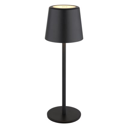 Globo - LED Ściemnialna zewnętrzna dotykowa lampa stołowa LED/2W/5V 3000/4000/6000K 2200 mAh IP44 czarna