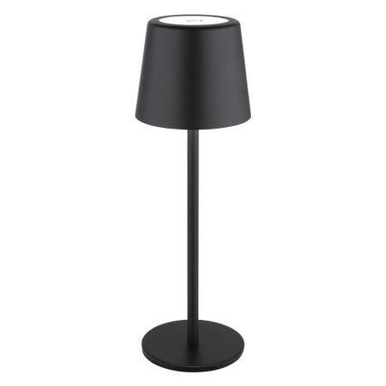Globo - LED Ściemnialna zewnętrzna dotykowa lampa stołowa LED/2W/5V 3000/4000/6000K 2200 mAh IP44 czarna