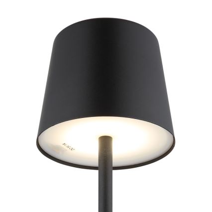 Globo - LED Ściemnialna zewnętrzna dotykowa lampa stołowa LED/2W/5V 3000/4000/6000K 2200 mAh IP44 czarna