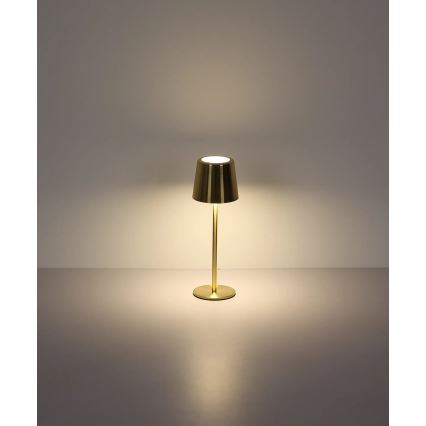 Globo - LED ściemnialna, dotykowa, ładowalna lampka stołowa LED/2W/3,7V 3000/4000/6000K 2200 mAh złota