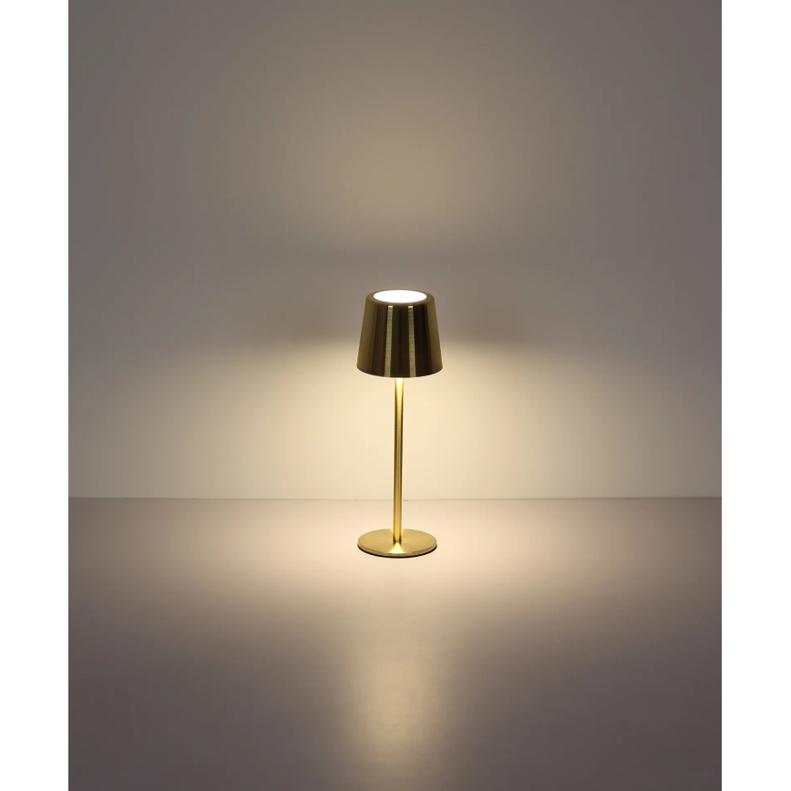 Globo - LED ściemnialna, dotykowa, ładowalna lampka stołowa LED/2W/3,7V 3000/4000/6000K 2200 mAh złota