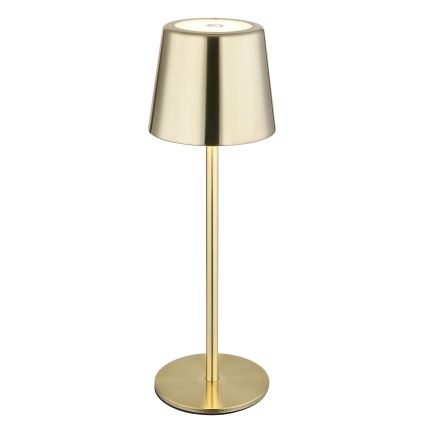 Globo - LED ściemnialna, dotykowa, ładowalna lampka stołowa LED/2W/3,7V 3000/4000/6000K 2200 mAh złota