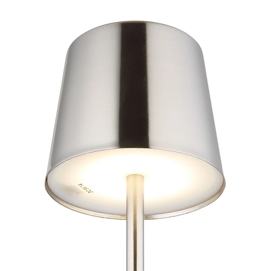Globo - LED Ściemniana dotykowa ładowalna lampka stołowa LED/2W/3,7V 3000/4000/6000K 2200 mAh błyszczący chrom