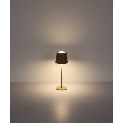 Globo - LED Ściemnialna zewnętrzna dotykowa lampa stołowa LED/2W/5V 3000/4000/6000K 2200 mAh IP44 kremowa
