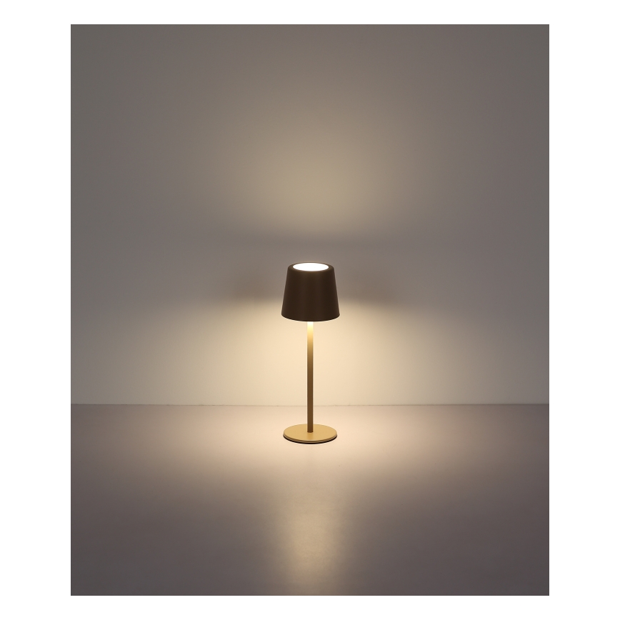 Globo - LED Ściemnialna zewnętrzna dotykowa lampa stołowa LED/2W/5V 3000/4000/6000K 2200 mAh IP44 kremowa