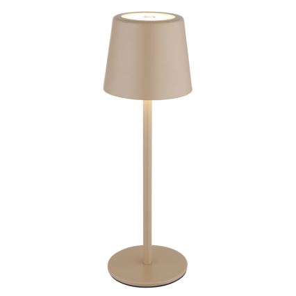 Globo - LED Ściemnialna zewnętrzna dotykowa lampa stołowa LED/2W/5V 3000/4000/6000K 2200 mAh IP44 kremowa
