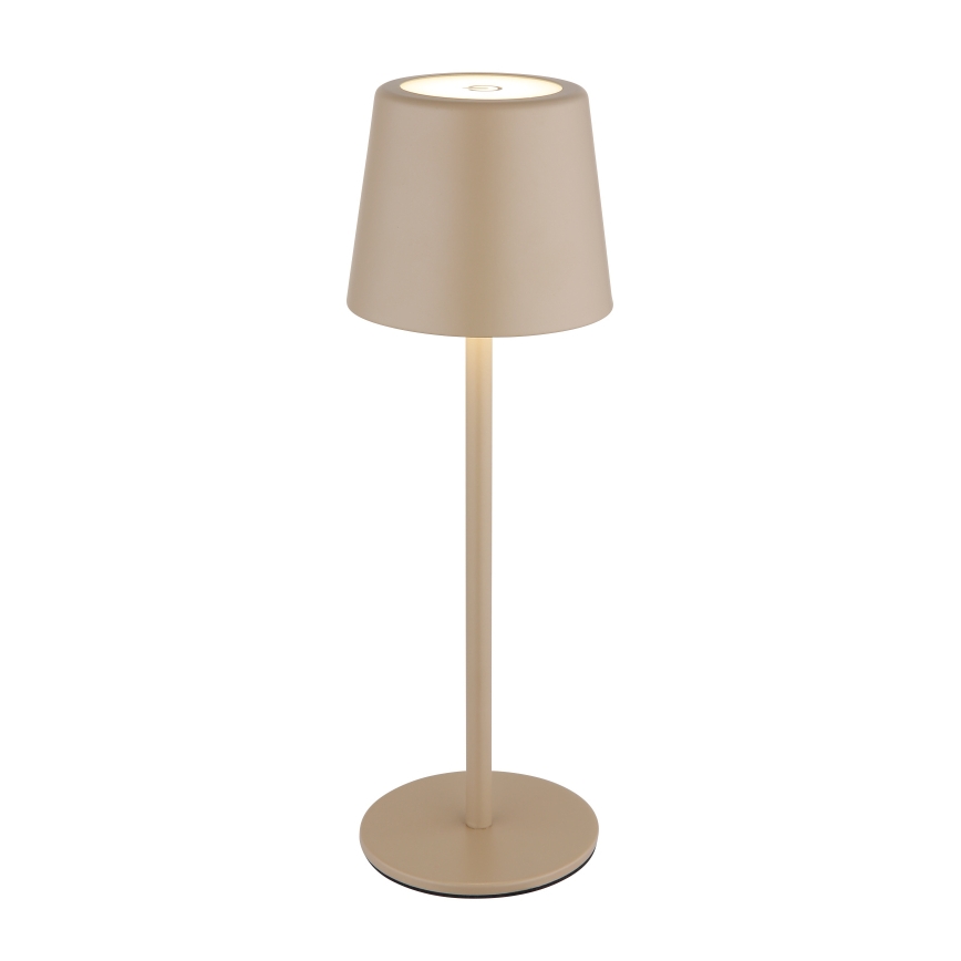 Globo - LED Ściemnialna zewnętrzna dotykowa lampa stołowa LED/2W/5V 3000/4000/6000K 2200 mAh IP44 kremowa