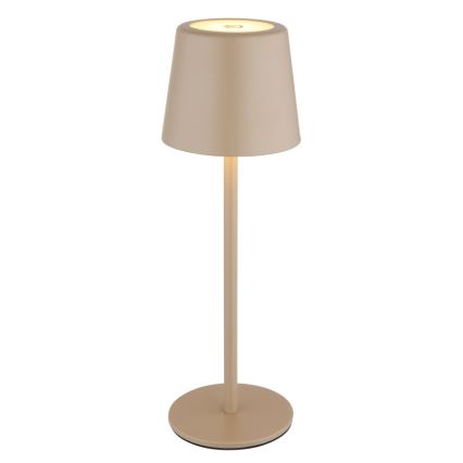 Globo - LED Ściemnialna zewnętrzna dotykowa lampa stołowa LED/2W/5V 3000/4000/6000K 2200 mAh IP44 kremowa