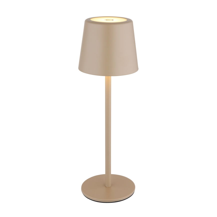 Globo - LED Ściemnialna zewnętrzna dotykowa lampa stołowa LED/2W/5V 3000/4000/6000K 2200 mAh IP44 kremowa