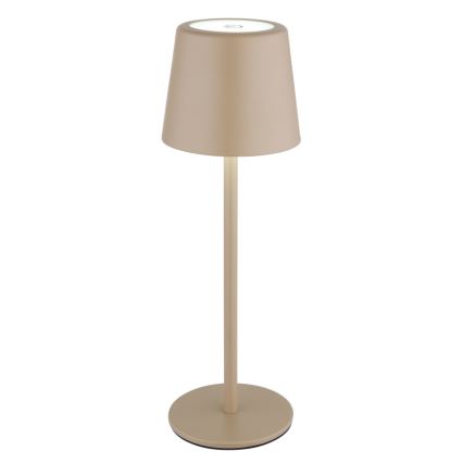 Globo - LED Ściemnialna zewnętrzna dotykowa lampa stołowa LED/2W/5V 3000/4000/6000K 2200 mAh IP44 kremowa