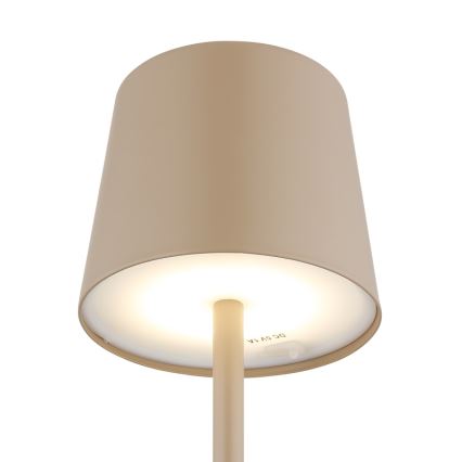 Globo - LED Ściemnialna zewnętrzna dotykowa lampa stołowa LED/2W/5V 3000/4000/6000K 2200 mAh IP44 kremowa