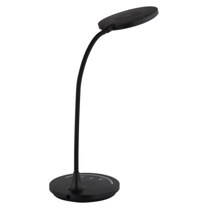 Globo - LED Regulowana dotykowa lampa biurkowa elastyczna LED/12W/230V 3000/4000/6500K CRI 90 czarna