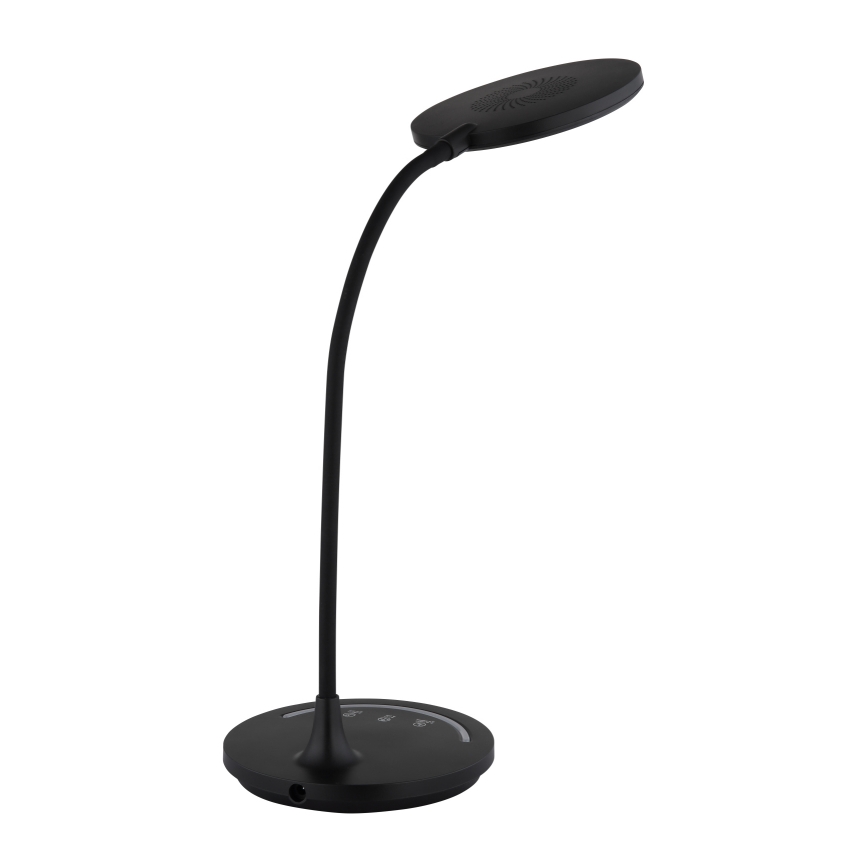 Globo - LED Regulowana dotykowa lampa biurkowa elastyczna LED/12W/230V 3000/4000/6500K CRI 90 czarna