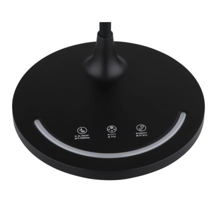 Globo - LED Ściemnialna elastyczna dotykowa lampa stołowa LED/12W/230V 3000/4000/6500K CRI 90 czarna