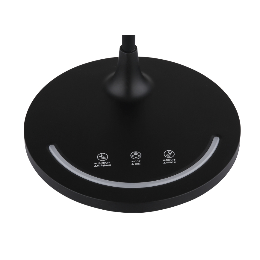 Globo - LED Ściemnialna elastyczna dotykowa lampa stołowa LED/12W/230V 3000/4000/6500K CRI 90 czarna