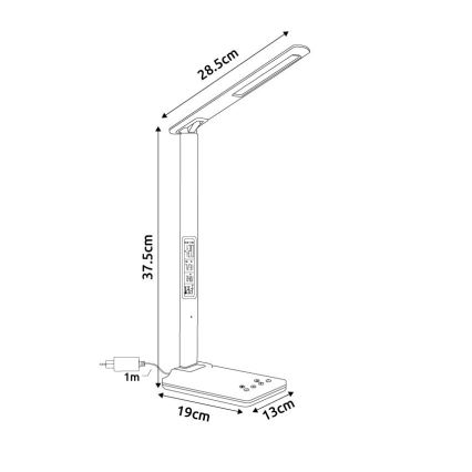 Globo - Dotykowa ściemnialna lampka biurkowa LED/5W/230V 3000/4500/7000K