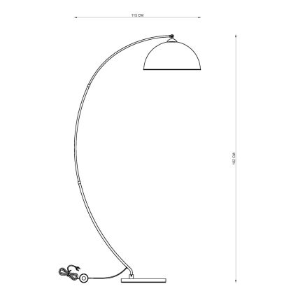 Globo - Lampa stojąca 1xE27/60W/230V