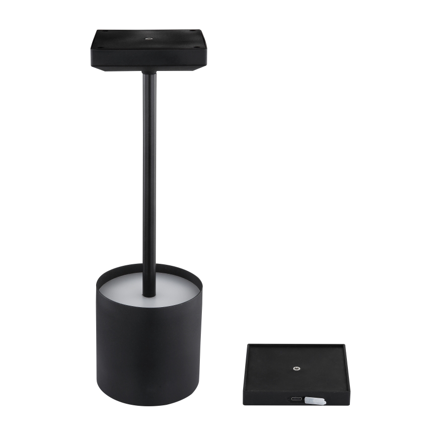 Globo - LED Ściemniana dotykowa ładowalna lampka biurkowa LED/1,5W/5V 2200 mAh czarna