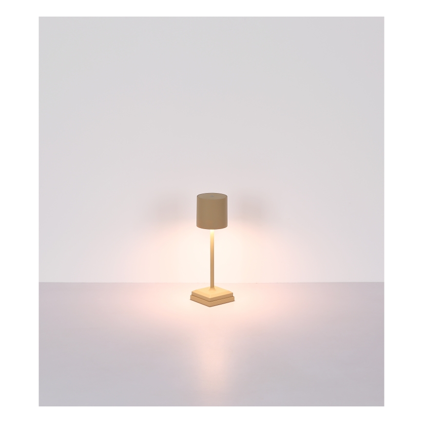 Globo - LED ściemnialna dotykowa ładowalna lampa stołowa LED/1,5W/5V 2200 mAh beżowa