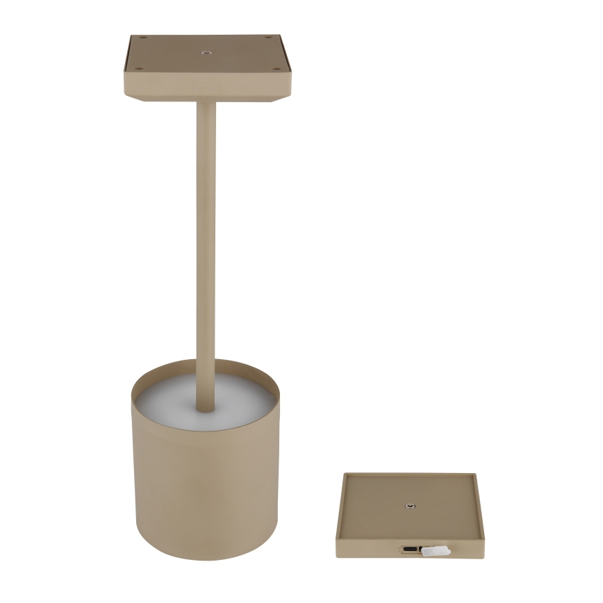 Globo - LED ściemnialna dotykowa ładowalna lampa stołowa LED/1,5W/5V 2200 mAh beżowa