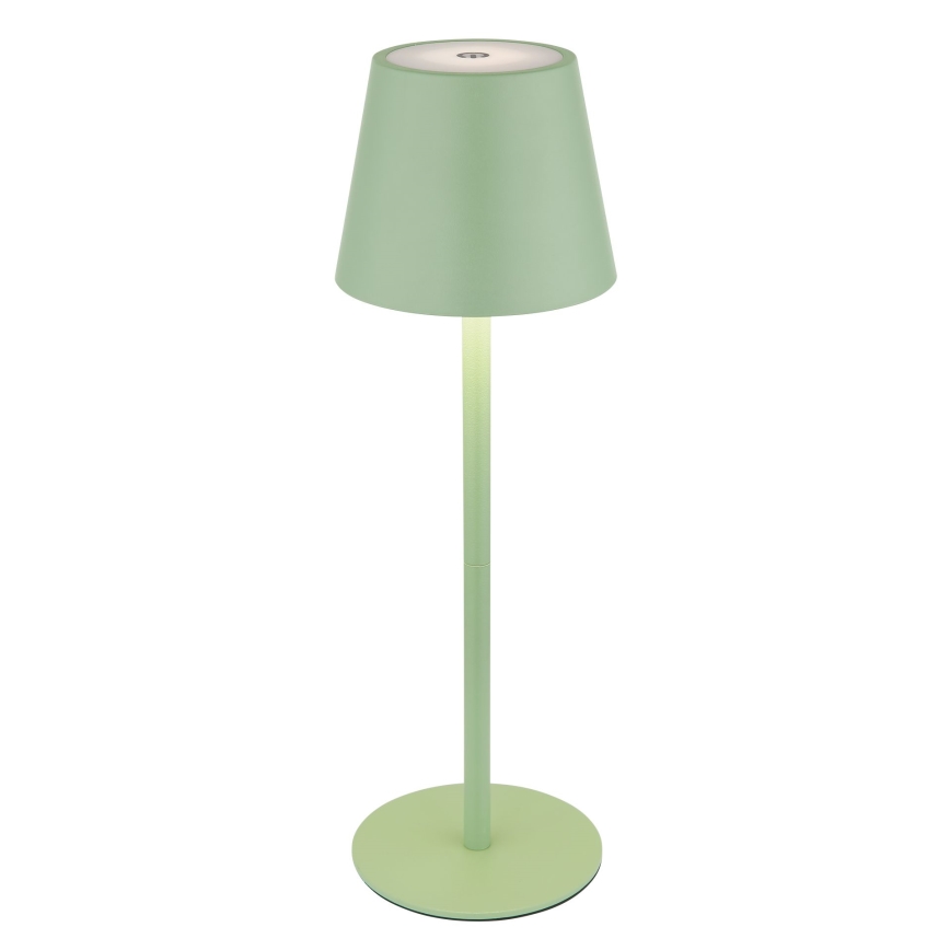 Globo - LED ściemnialna dotykowa ładowalna zewnętrzna lampa stołowa 3 w 1 LED/3W/5V 3000/4000/5000K IP54 1800 mAh zielona