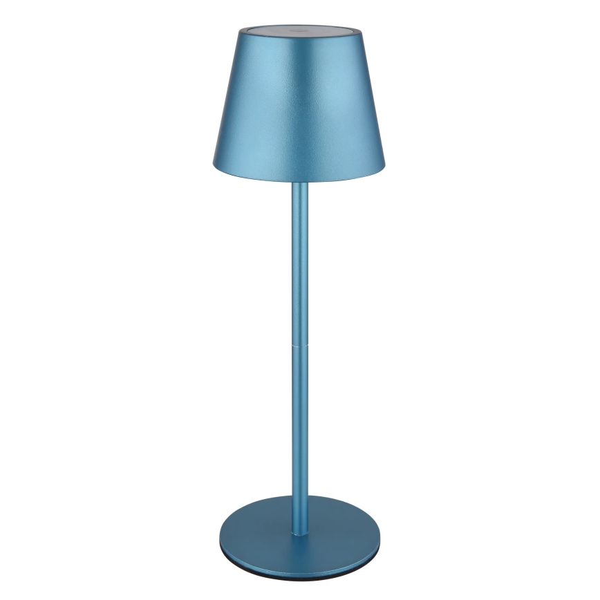 Globo - dotykowa, ściemnialna, ładowalna zewnętrzna lampka stołowa 3 w 1 LED/3W/5V 3000/4000/5000K IP54 1800 mAh niebieska