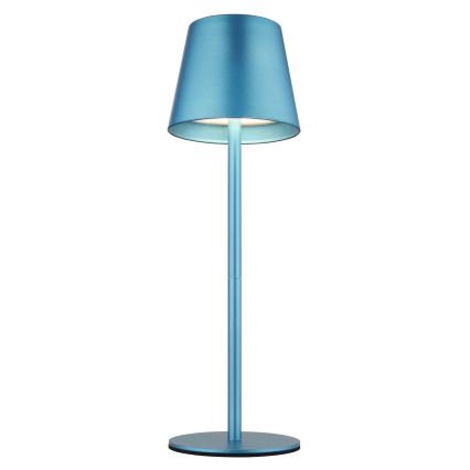 Globo - dotykowa, ściemnialna, ładowalna zewnętrzna lampka stołowa 3 w 1 LED/3W/5V 3000/4000/5000K IP54 1800 mAh niebieska