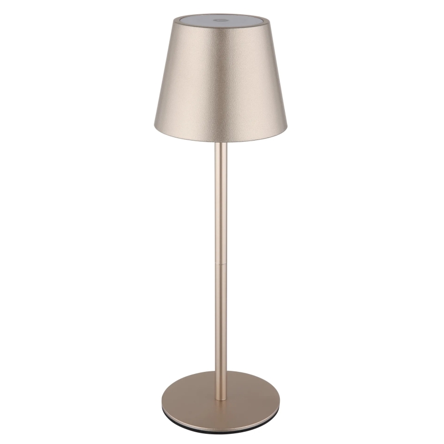 Globo - ściemnialna dotykowa ładowalna zewnętrzna lampa stołowa 3 w 1 LED/3W/5V 3000/4000/5000K IP54 1800 mAh mosiądz