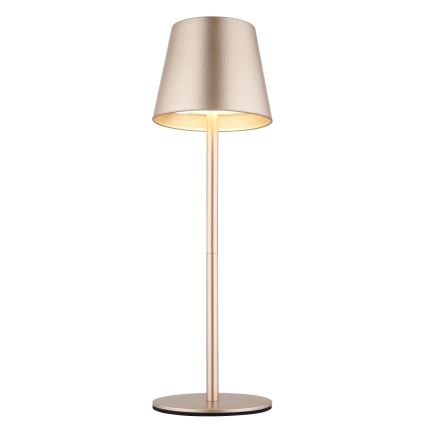Globo - ściemnialna dotykowa ładowalna zewnętrzna lampa stołowa 3 w 1 LED/3W/5V 3000/4000/5000K IP54 1800 mAh mosiądz