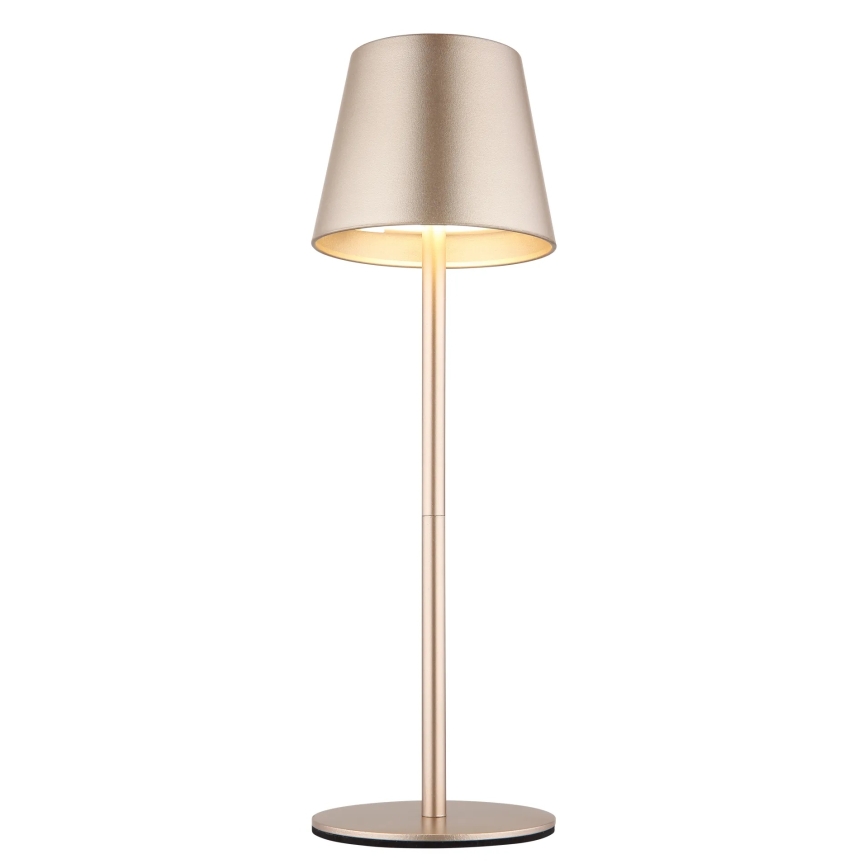 Globo - ściemnialna dotykowa ładowalna zewnętrzna lampa stołowa 3 w 1 LED/3W/5V 3000/4000/5000K IP54 1800 mAh mosiądz