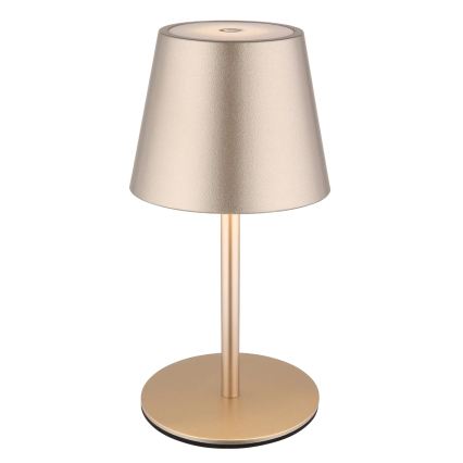 Globo - ściemnialna dotykowa ładowalna zewnętrzna lampa stołowa 3 w 1 LED/3W/5V 3000/4000/5000K IP54 1800 mAh mosiądz