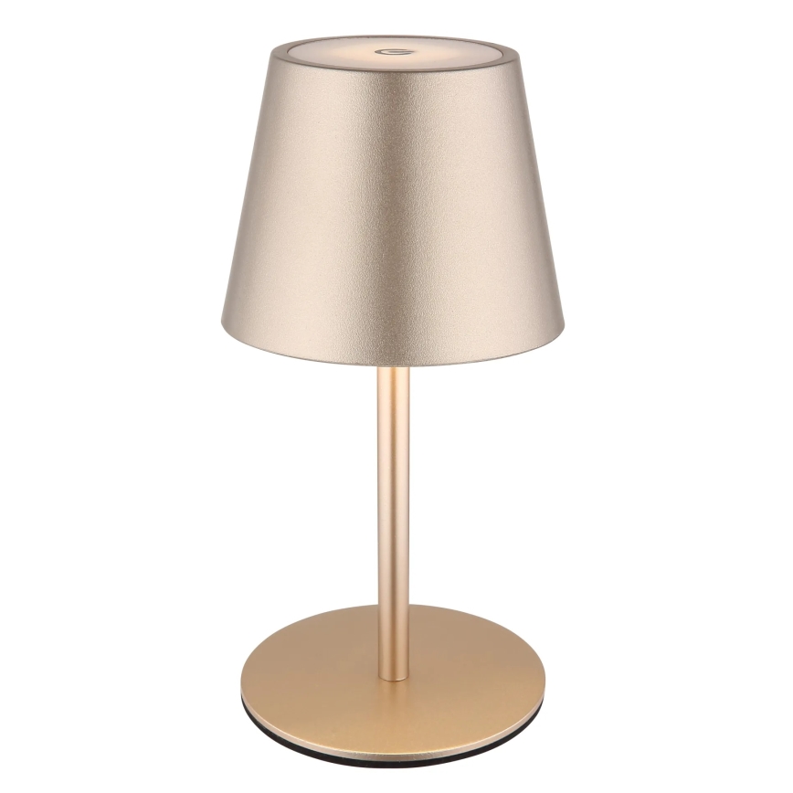Globo - ściemnialna dotykowa ładowalna zewnętrzna lampa stołowa 3 w 1 LED/3W/5V 3000/4000/5000K IP54 1800 mAh mosiądz