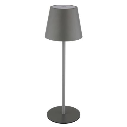 Globo - LED ściemniana, dotykowo sterowana, ładowalna zewnętrzna lampa stołowa 3w1 LED/3W/5V 3000/4000/5000K IP54 1800 mAh szara
