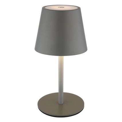 Globo - LED ściemniana, dotykowo sterowana, ładowalna zewnętrzna lampa stołowa 3w1 LED/3W/5V 3000/4000/5000K IP54 1800 mAh szara