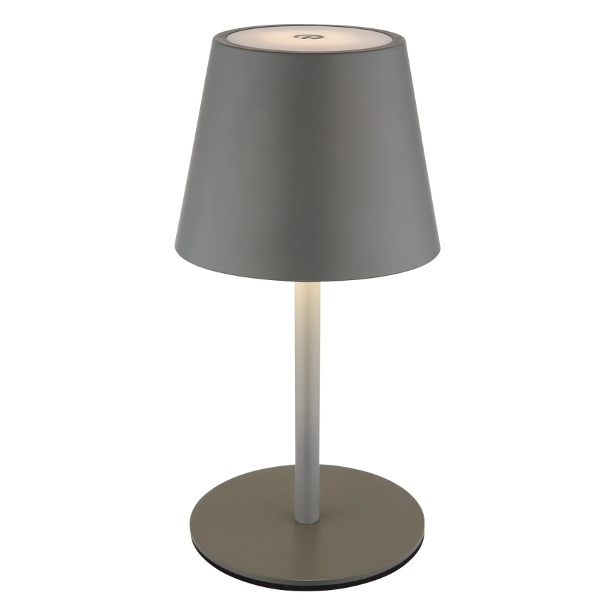 Globo - LED ściemniana, dotykowo sterowana, ładowalna zewnętrzna lampa stołowa 3w1 LED/3W/5V 3000/4000/5000K IP54 1800 mAh szara