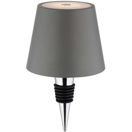 Globo - LED ściemniana, dotykowo sterowana, ładowalna zewnętrzna lampa stołowa 3w1 LED/3W/5V 3000/4000/5000K IP54 1800 mAh szara