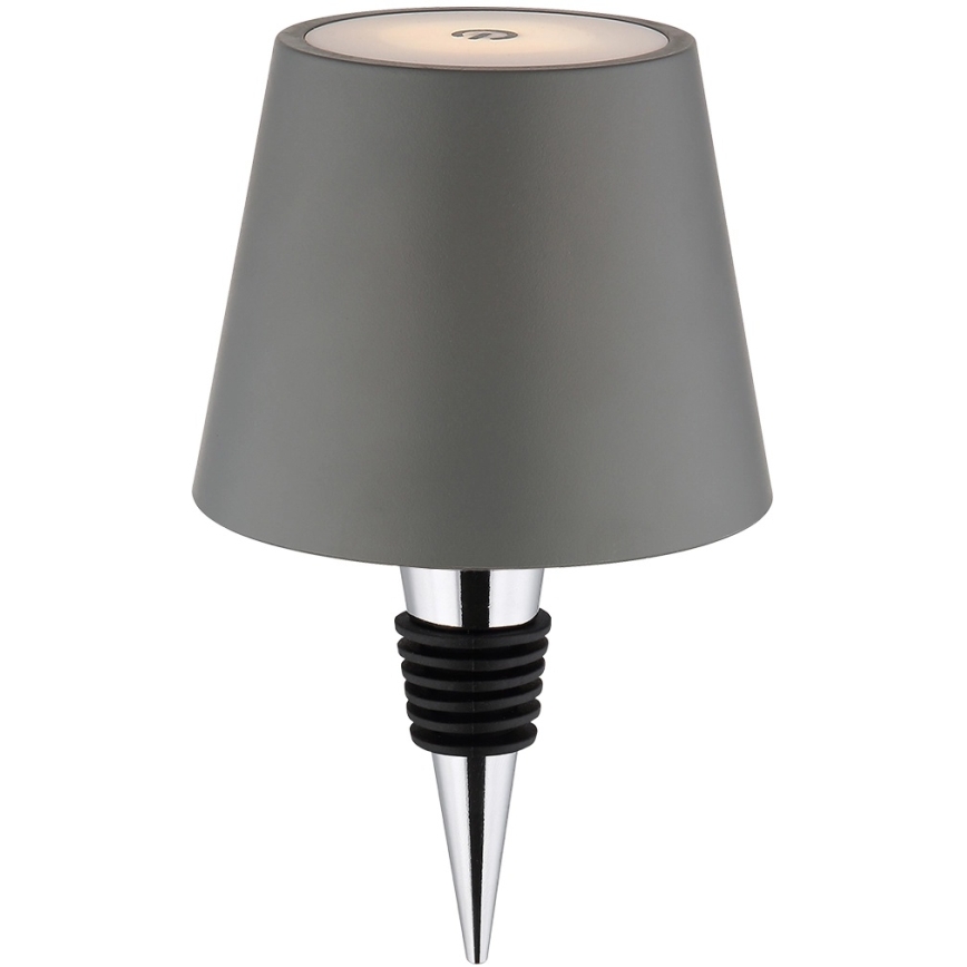 Globo - LED ściemniana, dotykowo sterowana, ładowalna zewnętrzna lampa stołowa 3w1 LED/3W/5V 3000/4000/5000K IP54 1800 mAh szara