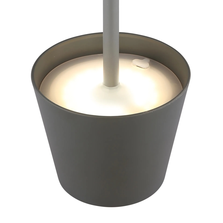 Globo - LED ściemniana, dotykowo sterowana, ładowalna zewnętrzna lampa stołowa 3w1 LED/3W/5V 3000/4000/5000K IP54 1800 mAh szara