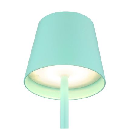 Globo - 3 w 1 zewnętrzna lampa stołowa LED, ściemnialna, dotykowa, ładowalna LED/3W/5V 3000/4000/5000K IP54 1800 mAh miętowozielona