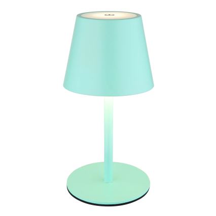 Globo - 3 w 1 zewnętrzna lampa stołowa LED, ściemnialna, dotykowa, ładowalna LED/3W/5V 3000/4000/5000K IP54 1800 mAh miętowozielona
