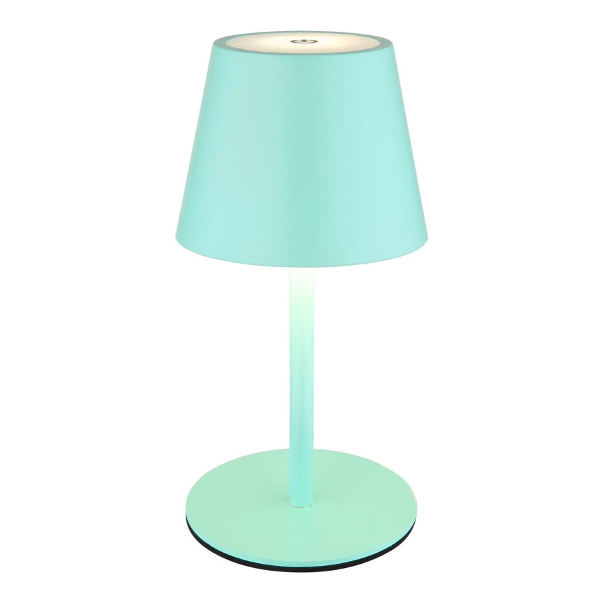 Globo - 3 w 1 zewnętrzna lampa stołowa LED, ściemnialna, dotykowa, ładowalna LED/3W/5V 3000/4000/5000K IP54 1800 mAh miętowozielona