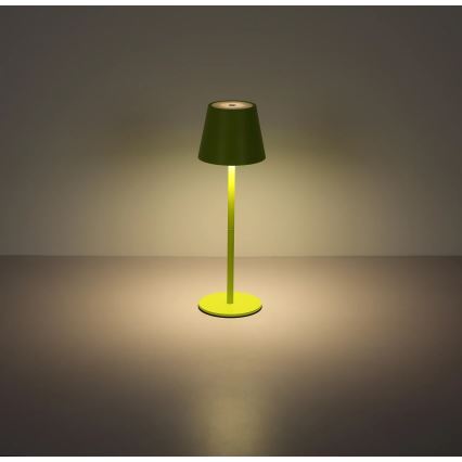 Globo - LED ściemnialna dotykowa ładowalna zewnętrzna lampa stołowa 3w1 LED/3W/5V 3000/4000/5000K IP54 1800 mAh zielona