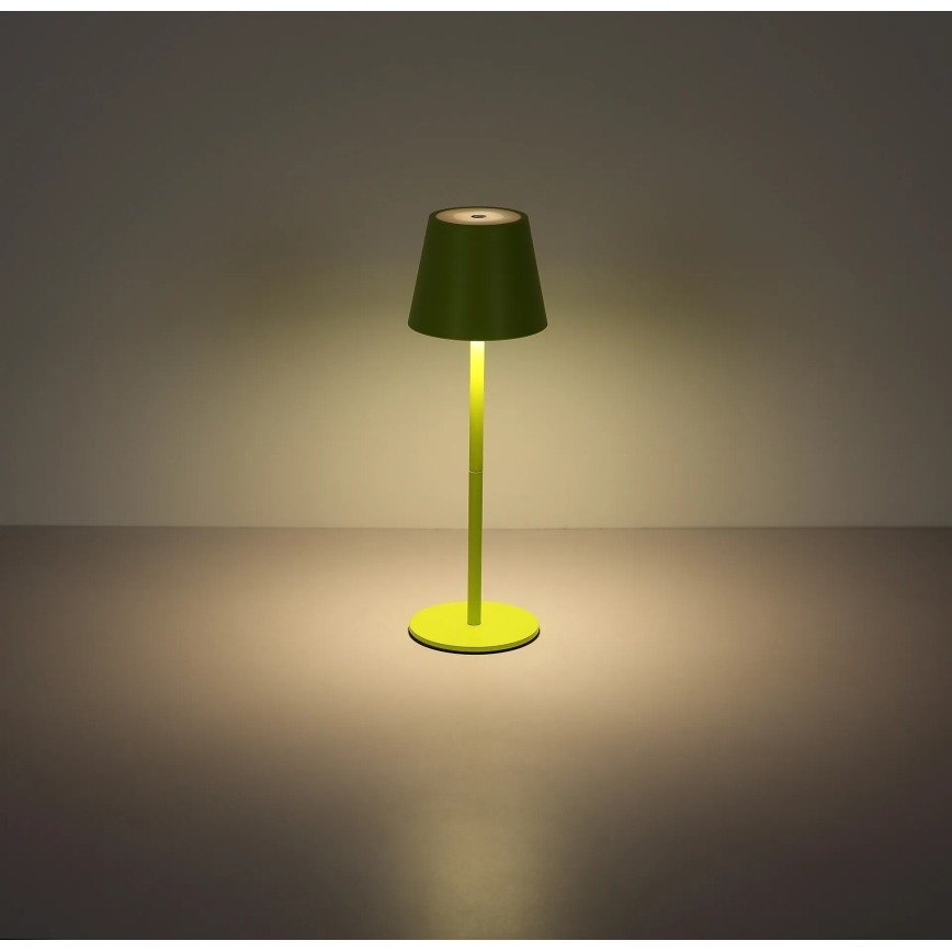 Globo - LED ściemnialna dotykowa ładowalna zewnętrzna lampa stołowa 3w1 LED/3W/5V 3000/4000/5000K IP54 1800 mAh zielona