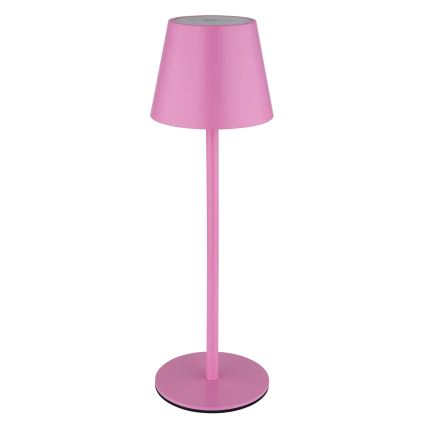 Globo - Ładowalna, dotykowa, ściemnialna lampa stołowa na zewnątrz 3 w 1 LED/3W/5V 3000/4000/5000K IP54 1800 mAh różowa